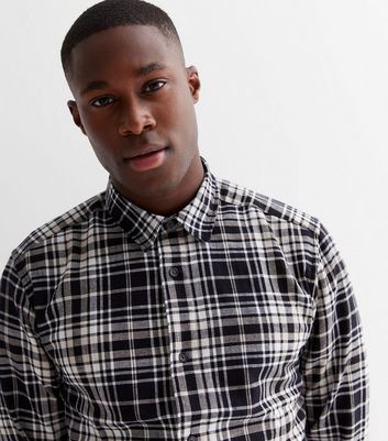mens smart checked shirts