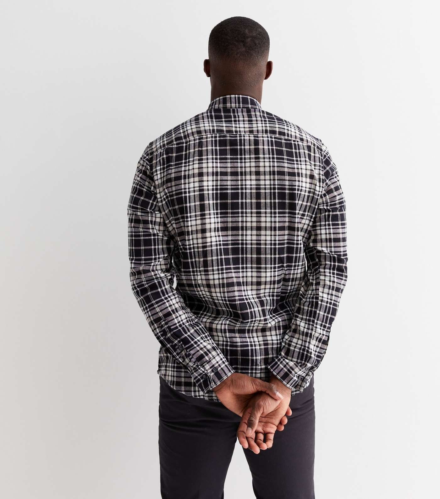 Only & Sons Black Check Long Sleeve Shirt Image 4