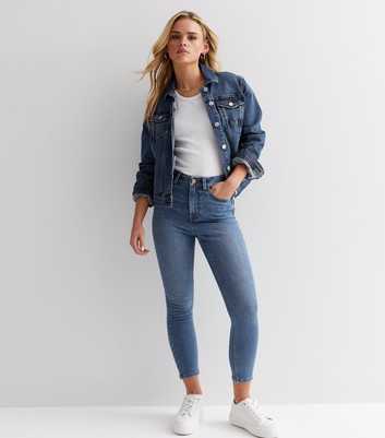Petite Blue Lift & Shape Short Leg Jenna Skinny Jeans