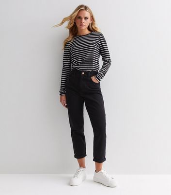 Petite black mom store jeans