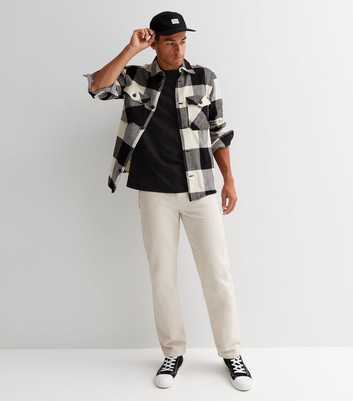 Only & Sons Black Check Long Sleeve Overshirt