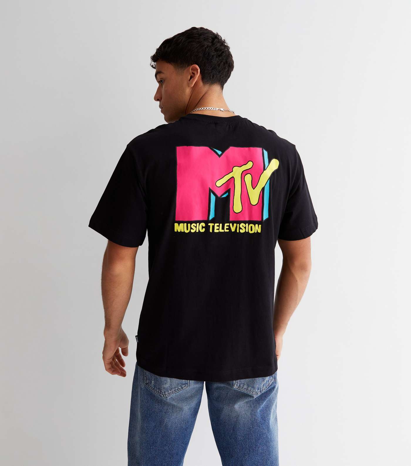 Only & Sons Black MTV Front and Back Logo T-Shirt Image 4