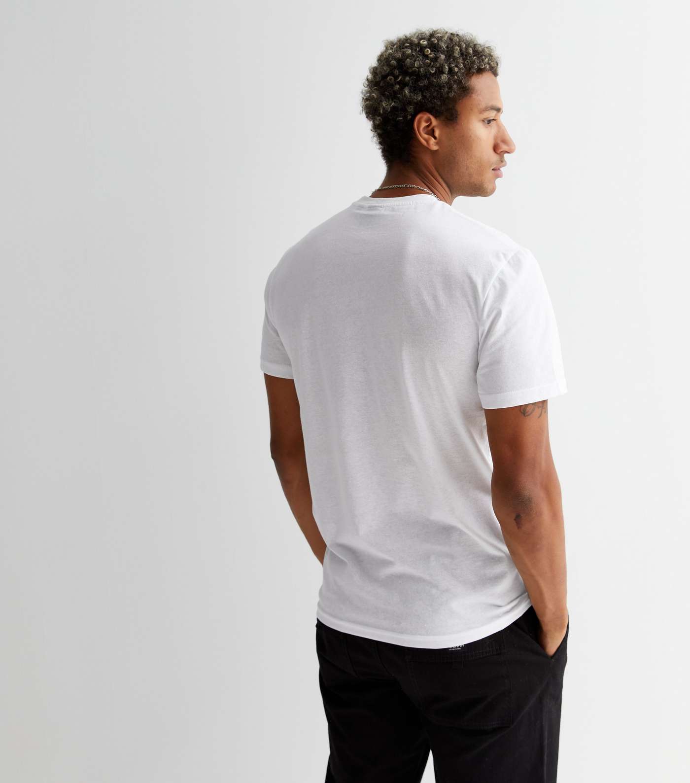 Only & Sons White Logo T-Shirt Image 4