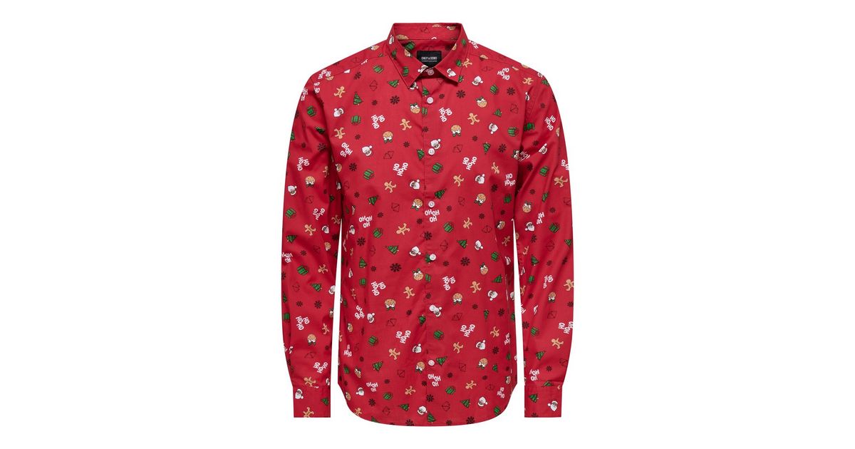 christmas collared shirt