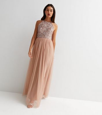 Pink Sequin Gown - Pinktini