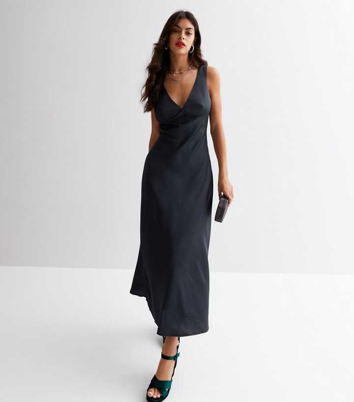 coast black amendine sparkle maxi dress