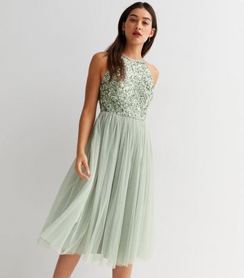 Maya bridesmaid sleeveless outlet midaxi tulle dress