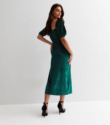 Gini London Green Velvet Sweetheart 