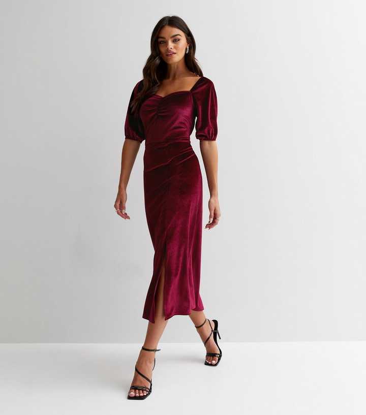 vici burgundy dress Caramel Moon Fit And Flare Mini Dress  VICI