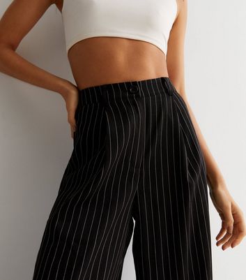 Buy Plus Size Black White Striped Pants Online For Women  Amydus