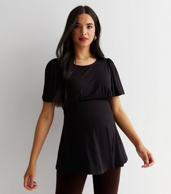 Short sleeve clearance peplum dress