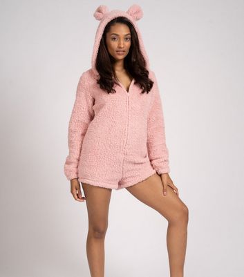 pink short onesie womens