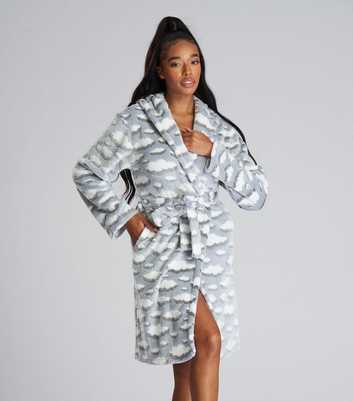 Loungeable Pale Grey Fluffy Cloud Dressing Gown