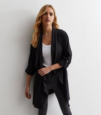 Long black clearance duster jacket