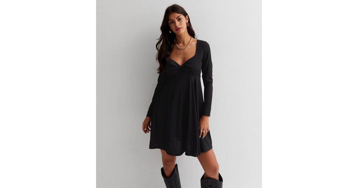 Layered Sweetheart Neck Bow Front Mini Cami Dress main image 1