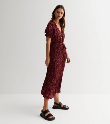 Aubine fluid shop floral maxi dress