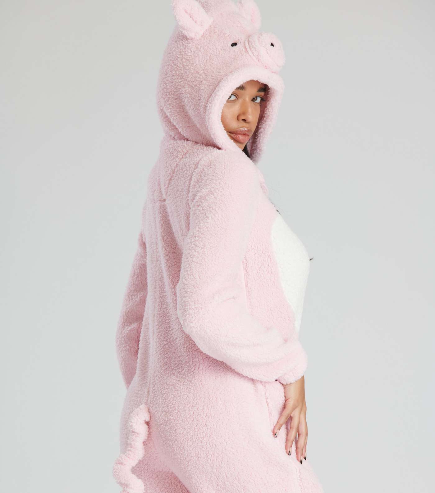Loungeable Pink Teddy Pig Onesie Image 3