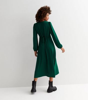 Long sleeve button down hotsell maxi dress