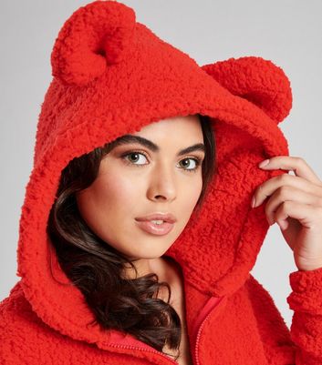 Red teddy sale bear hoodie