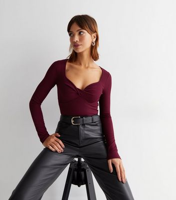 Maroon bodysuit online