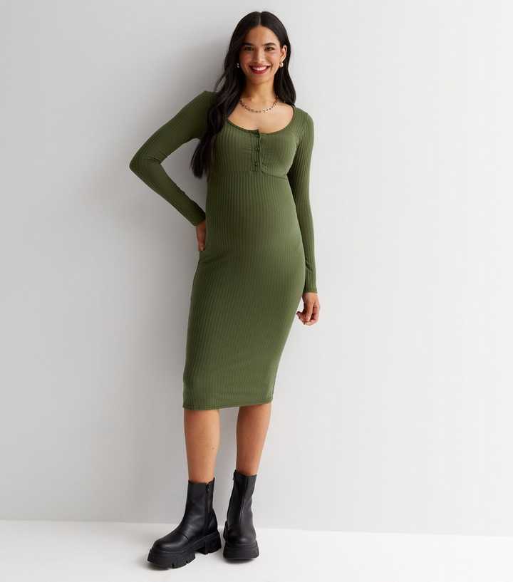 boohoo Maternity Off Shoulder Detail Midi Dress  Midi dress, Maternity  dresses, Womens dress store