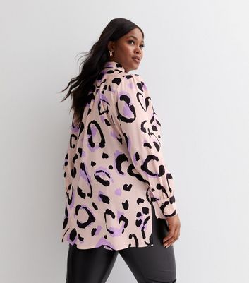 Pink animal shop print coat