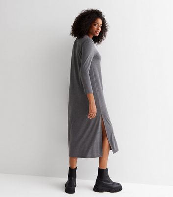 Dark grey discount shirt dress