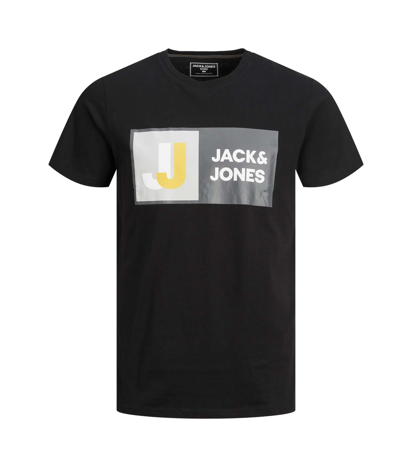 Jack & Jones Black Crew Neck Logo T-Shirt Image 5