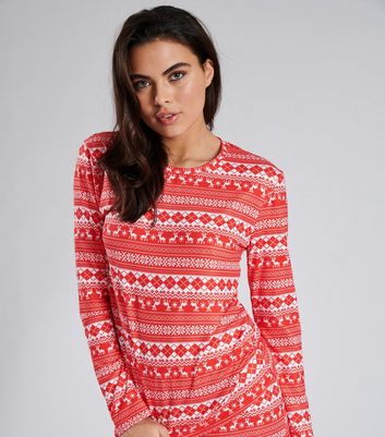Loungeable Red Christmas Pyjama Set 