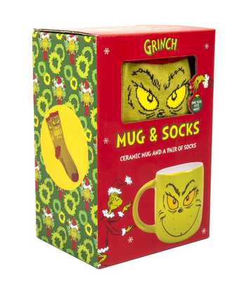 Fizz Creation Green Grinch Mug and Socks Set