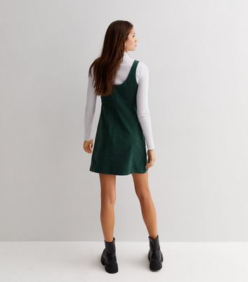 New look hot sale green pinafore