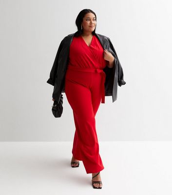 New look red jumpsuit cheap