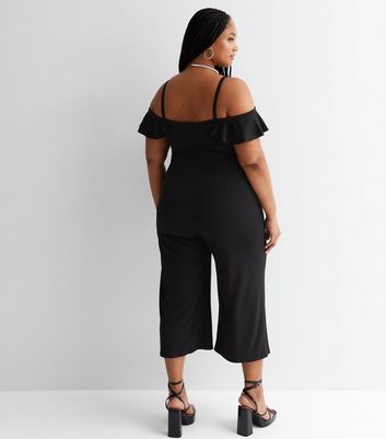 Plus size hot sale cold shoulder jumpsuit