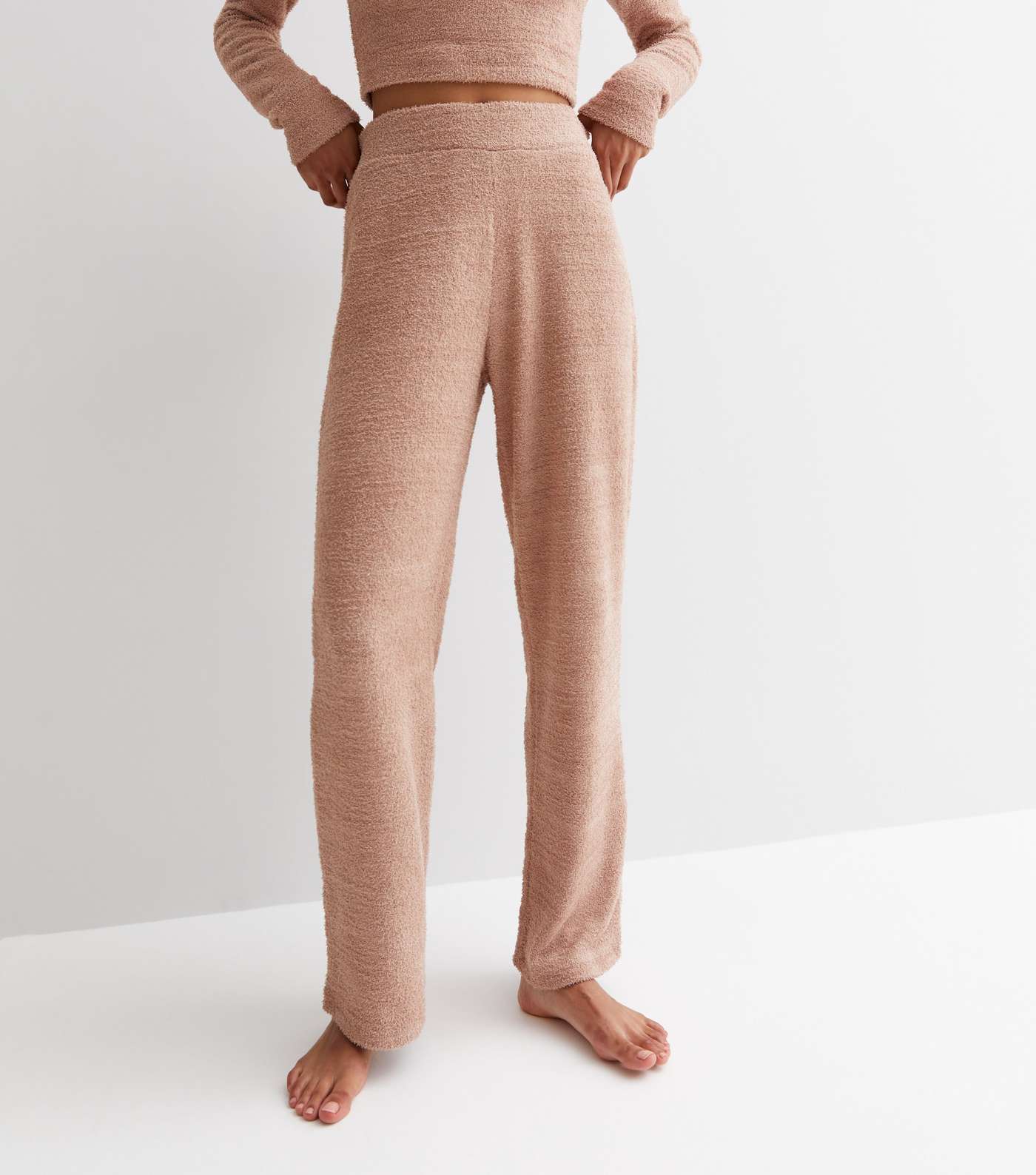 Mink Teddy Wide Leg Pyjama Trousers Image 2