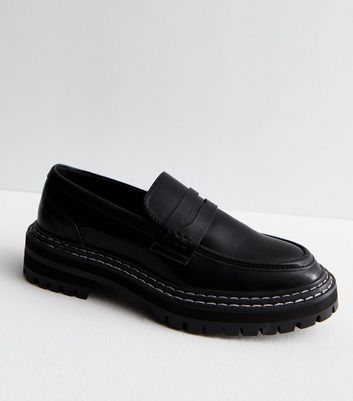 New look clearance black loafers