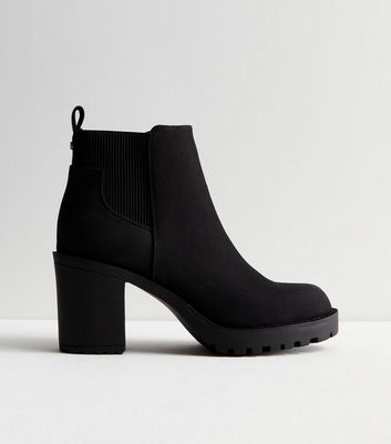 Black best sale block boots