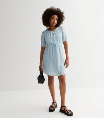 Light blue cheap shift dress