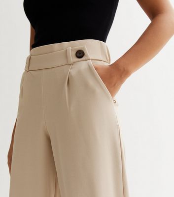 Button Detail High Waisted Tailored Trousers | Nasty Gal