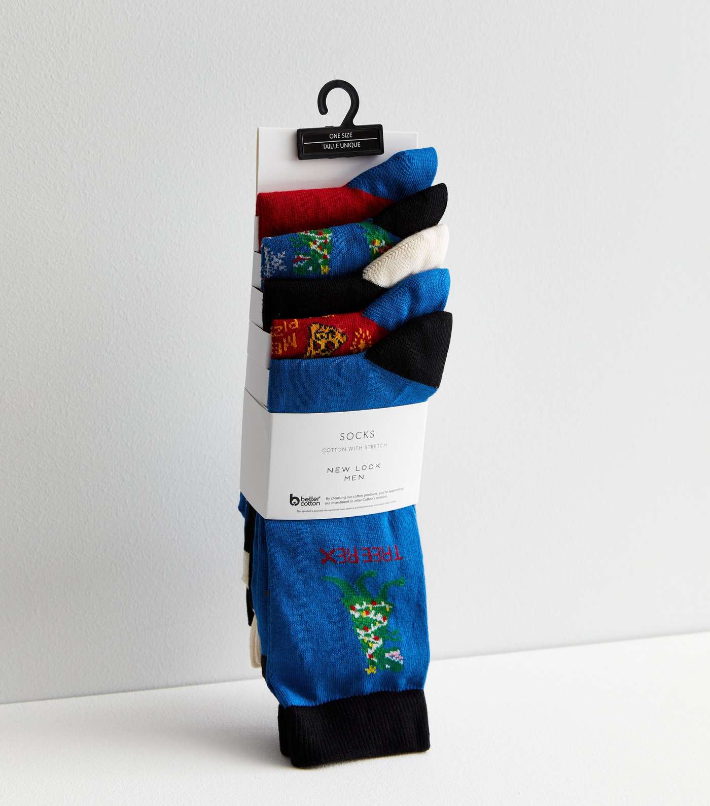 5 Pack Multicoloured Mixed Christmas Socks Image 2