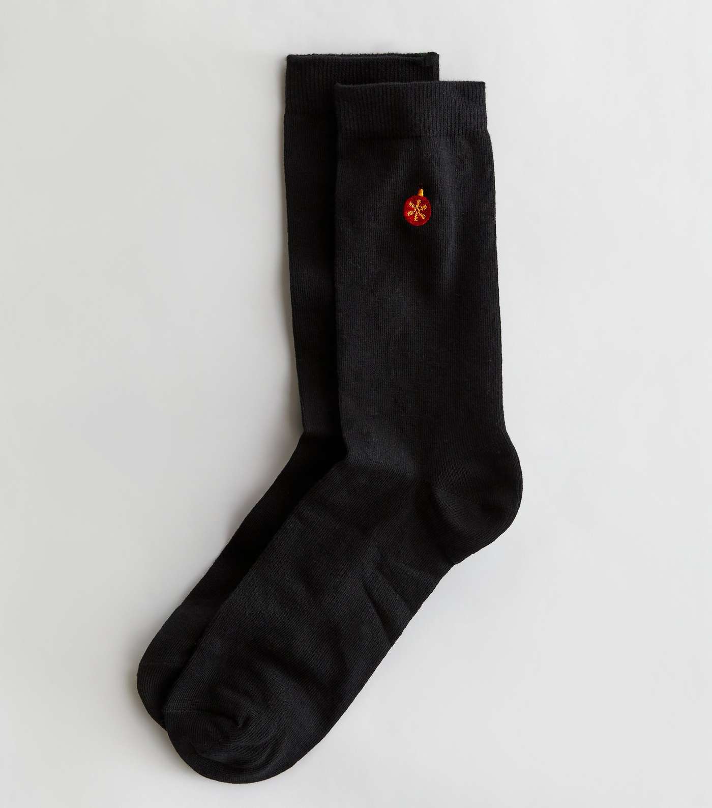 Black Christmas Bauble Socks