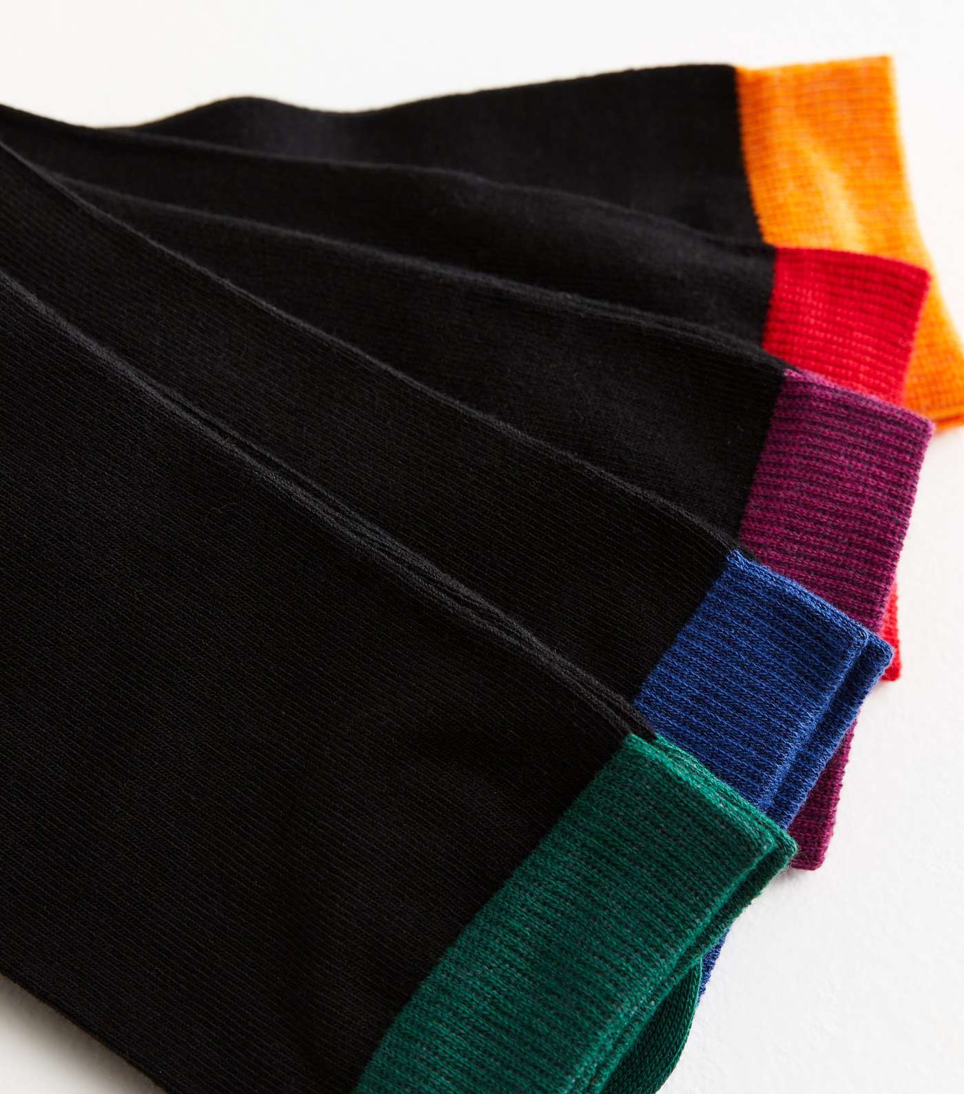 5 Pack Multicoloured Colour Block Stretch Socks Image 3
