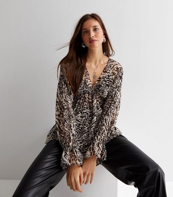 wallis leopard print blouse