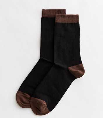 Rust Colour Block Socks
