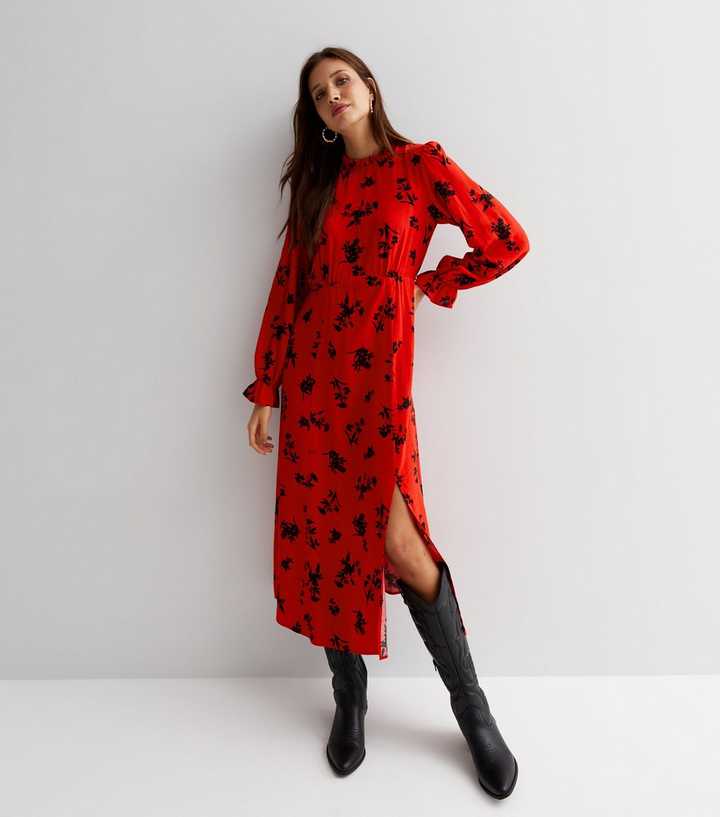 new look red wrap dress Red Wrap Maxi by Great Jones