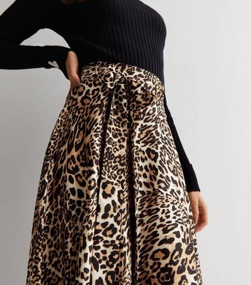 Leopard print 3/4 skirt sale