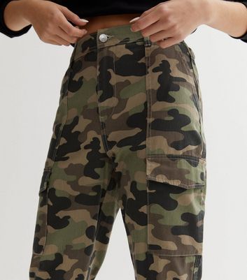 grey camouflage combat trousers