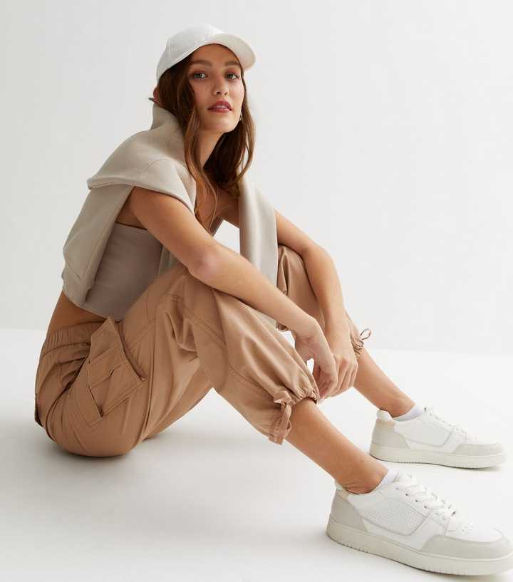 Stone Parachute Cargo Trousers