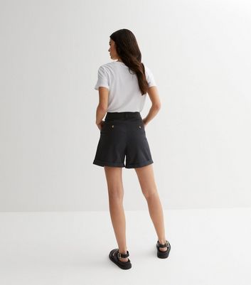 Black chino shorts clearance womens