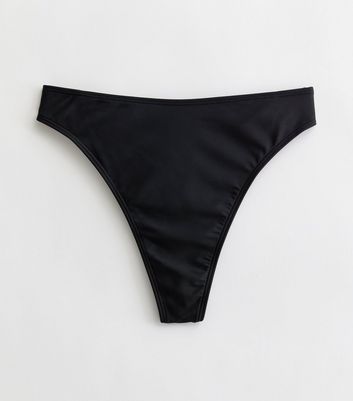 High waisted black thong bikini clearance bottoms