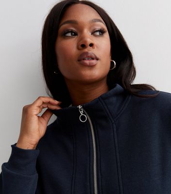 Navy zip hoodie outlet womens